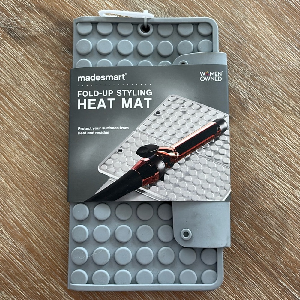 New Madesmart Gray Fold-Up Styling Heat Mat
